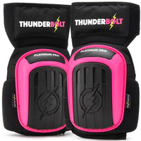 Thunderbolt Knee Pads for Work, Construction, Flooring, Gardening, Cleaning, with Double Gel, Thick Foam Cushion and Strong Adjustable Non-Slip Straps