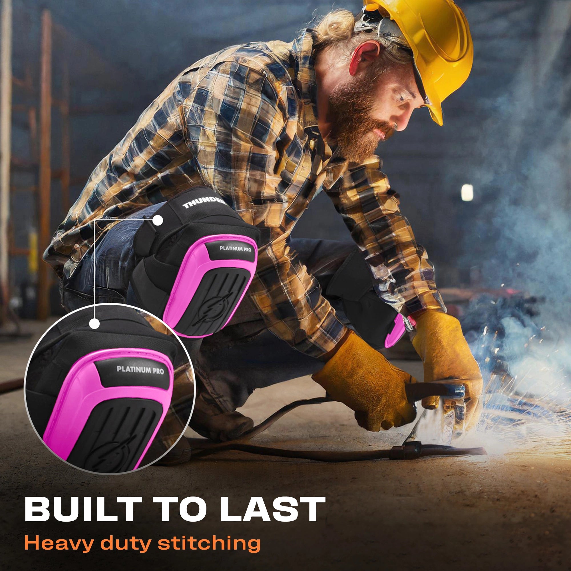 Platinum Pro Pink Working Knee Pads