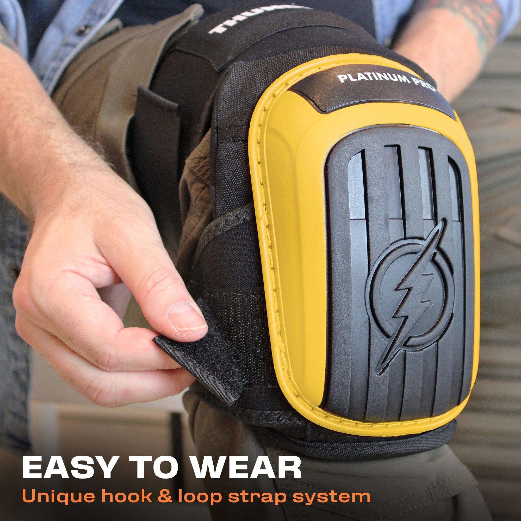Platinum Pro Yellow Working Knee Pads