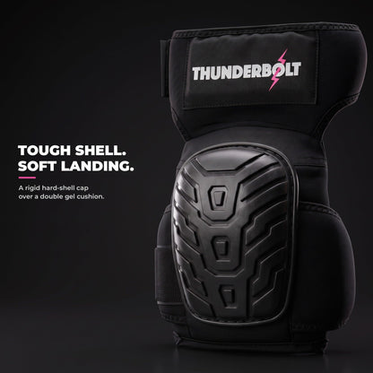 Women's Elite black knee pad tough shell and soft landing