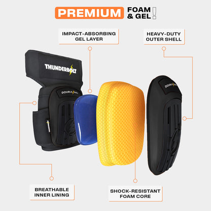 Platinum Pro Black Working Knee Pads