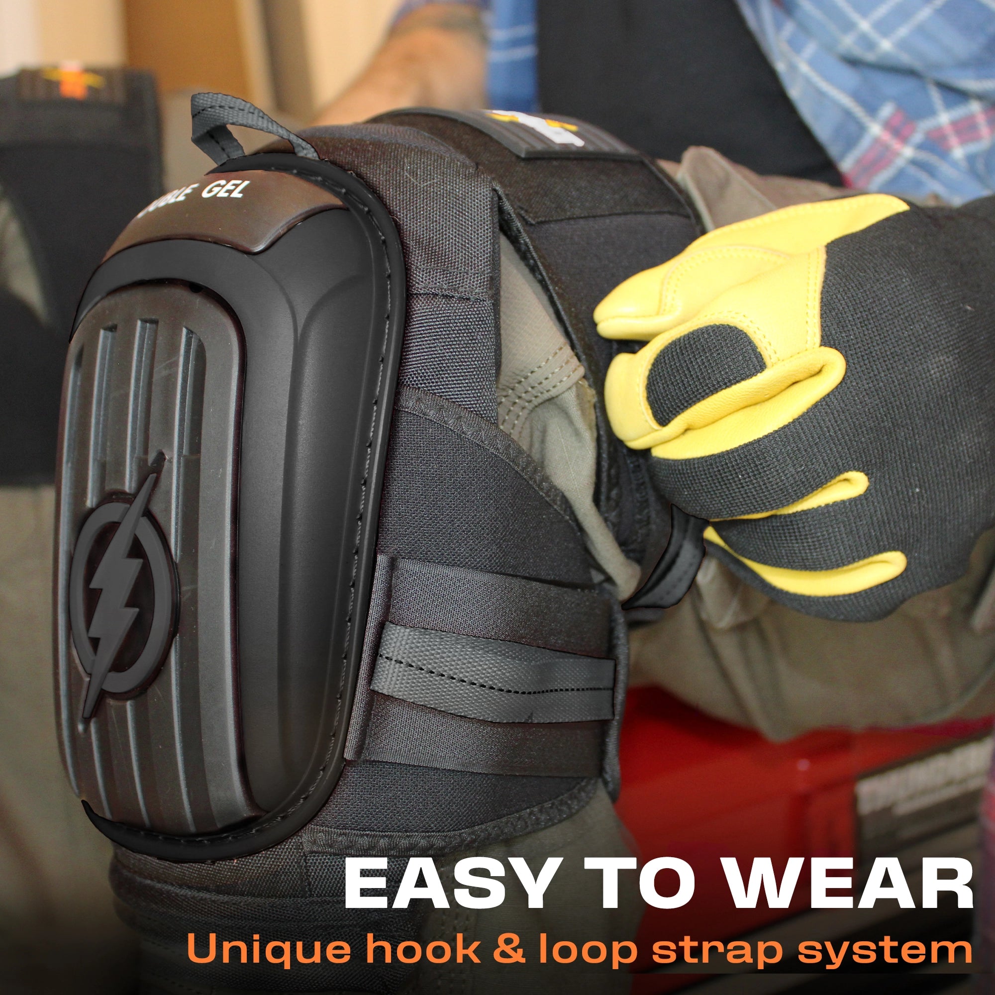 Upgraded Platinum Black Working Knee Pads