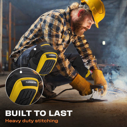 Platinum Pro Yellow Working Knee Pads
