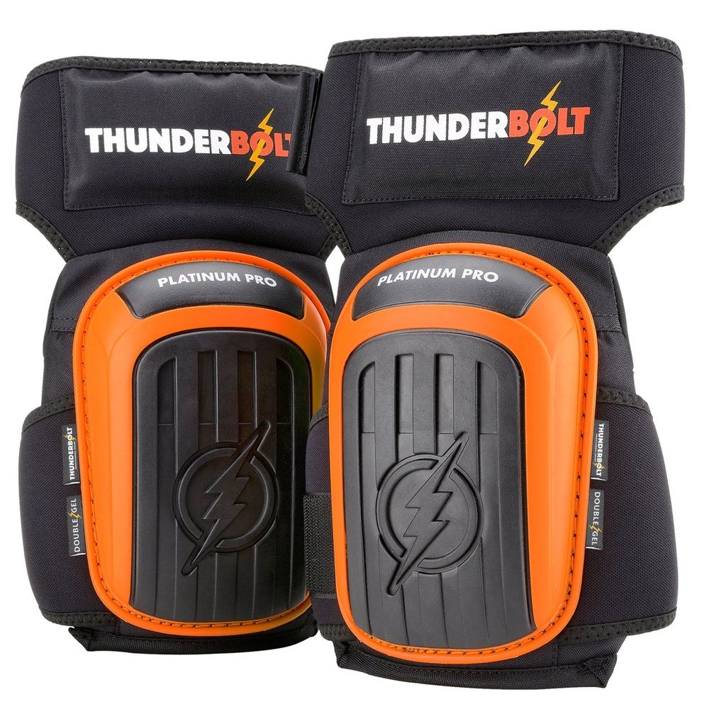 Platinum Pro work knee pads in orange