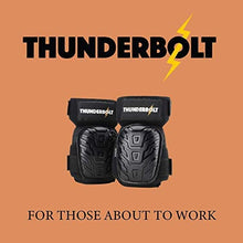 Load image into Gallery viewer, Knee Pads for Work by Thunderbolt for Construction, Flooring, Gardening, Cleaning with Double Gel Cushion and Strong Adjustable Straps