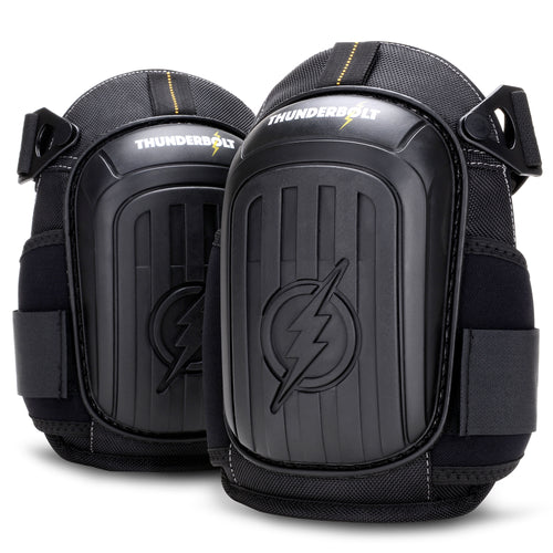 THUNDERBOLT Professional Knee Pads for Work, Construction, Flooring, Gardening, Cleaning, with Double Gel,